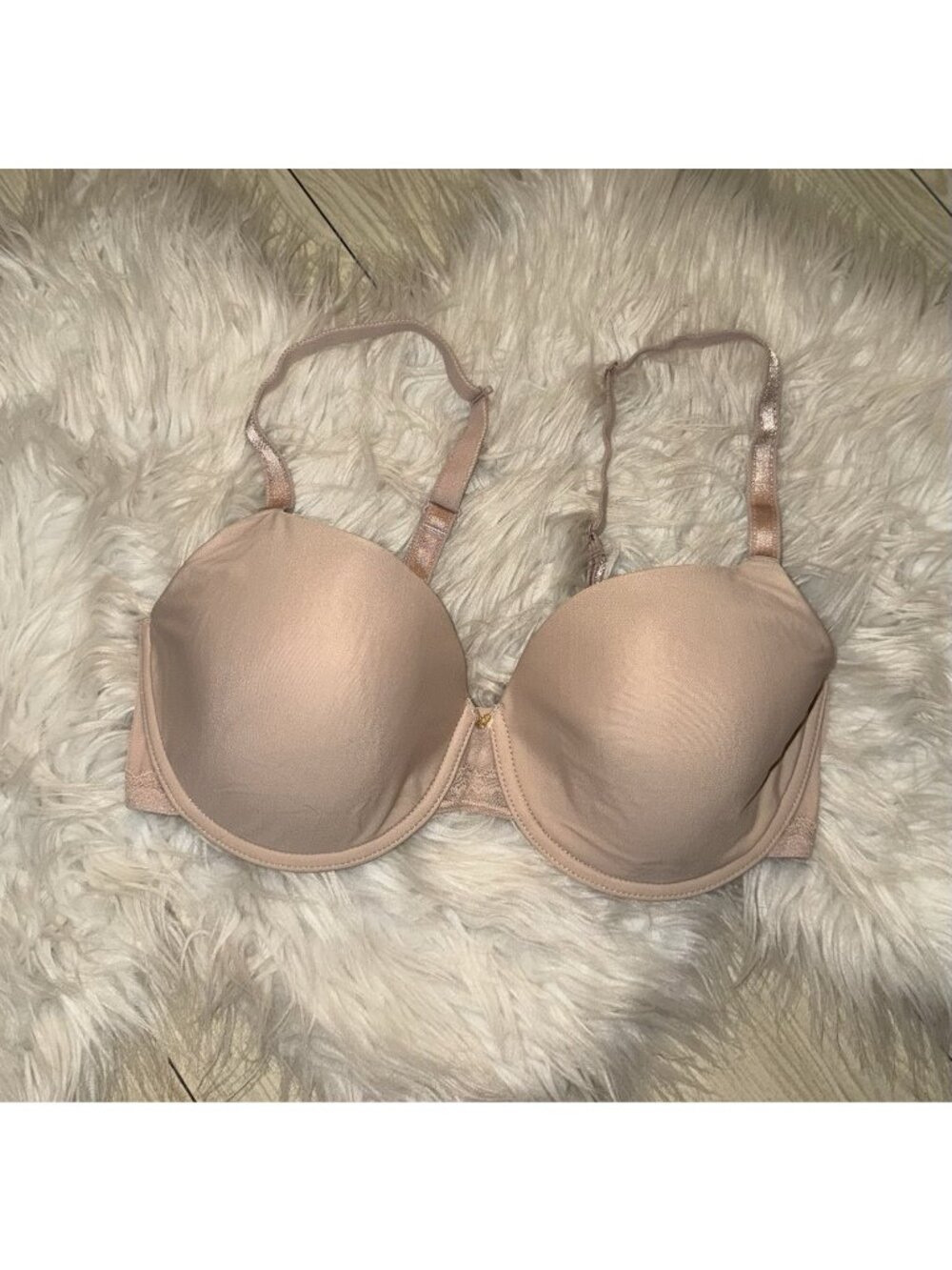 Chantelle 12G2 Sweetheart T-Shirt Bra Lined Underwire Womens 34DD Pink